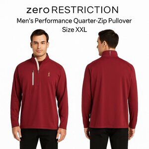 The Players Zero Restriction Tour Series Quarter Zip PerformJacket Sz XXL